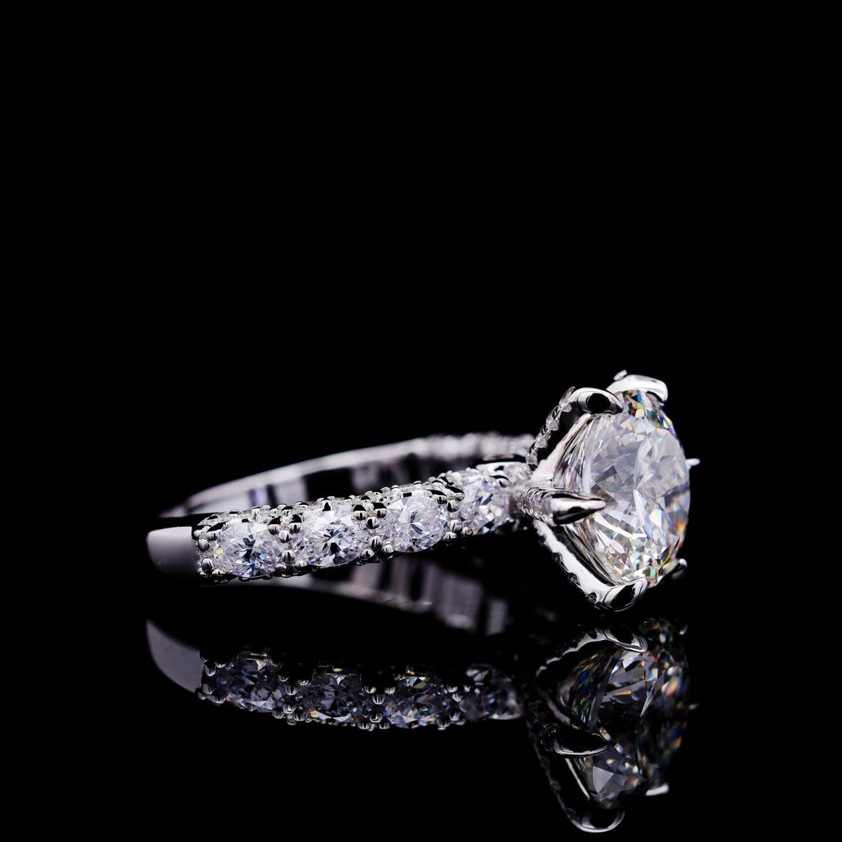 Zahiya 3 Carat Ring with Certificate | High-Quality Simulated Diamonds in 925 Sterling Silver