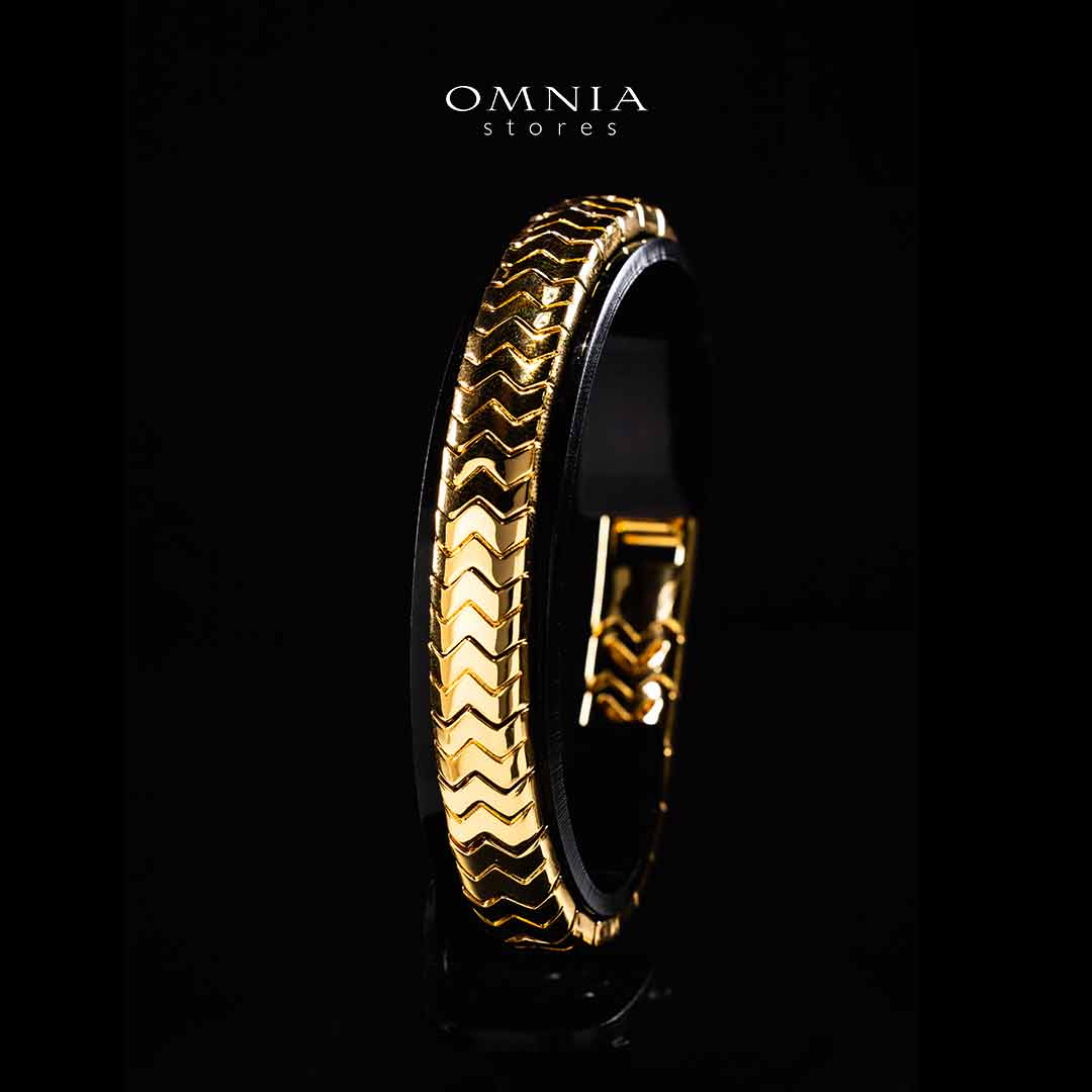Omnia Fadheela Gold Bracelet In High Quality Copper Metal - OMNIASTORES UAE
