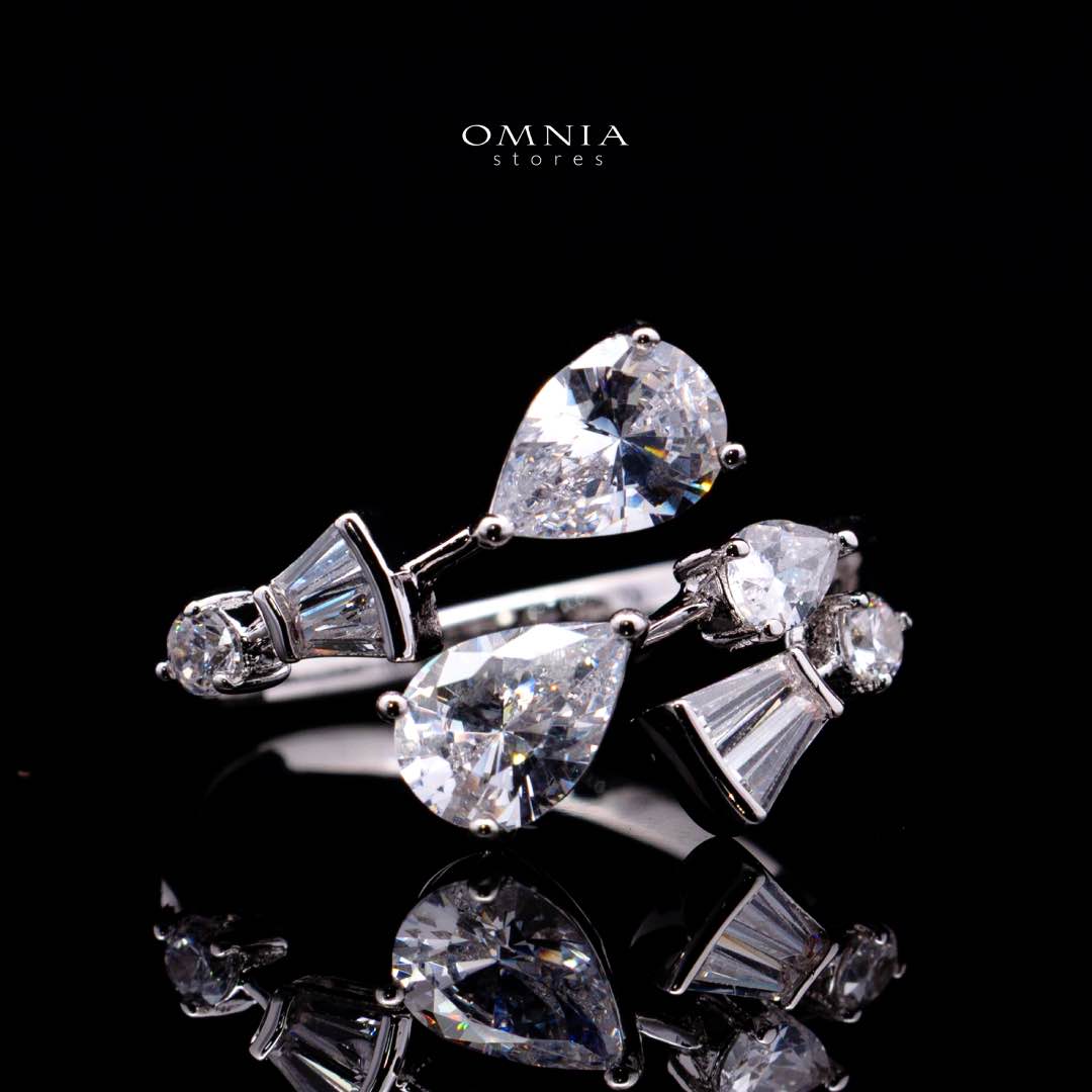Xena White Luxury Bridal Full Set Premium Rhodium-Plated with High-Quality Zircon Stones - OMNIASTORES KSA