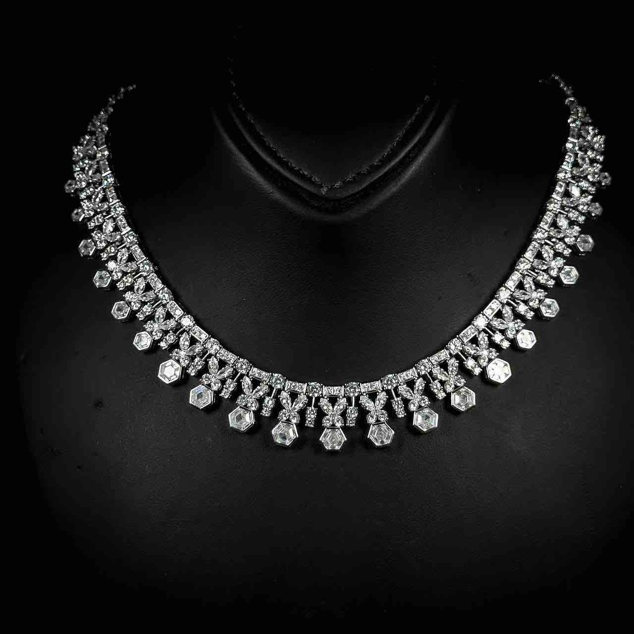 Omnia Nudhar White Bridal Full Set in 925 Silver High Quality Simulated Diamonds - OMNIASTORES UAE
