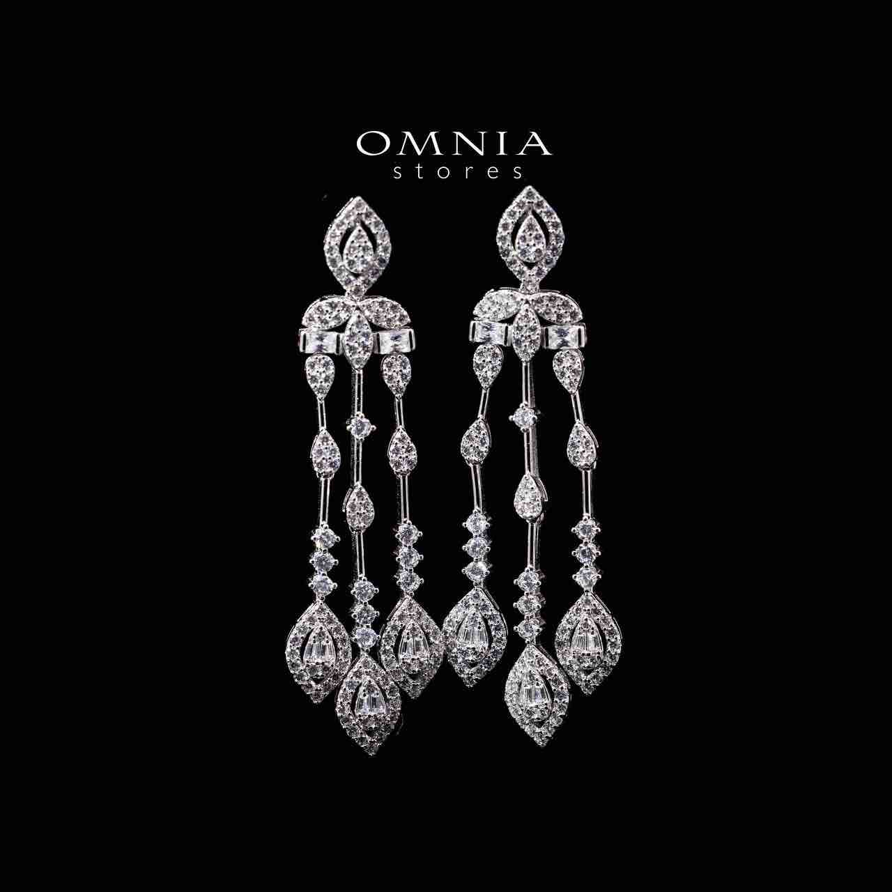 Omnia Nuzha White Bridal Full Set in 925 Silver High Quality Simulated Diamonds - OMNIASTORES UAE