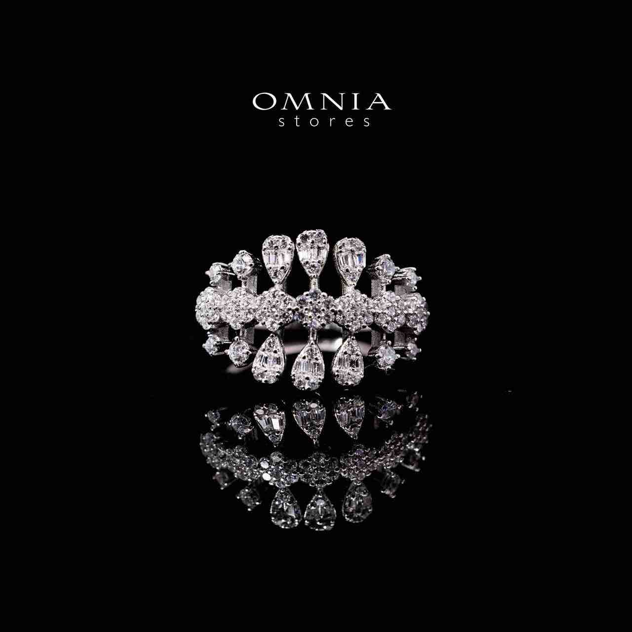Omnia Rabeea White Bridal Full Set in 925 Silver High Quality Simulated Diamonds - OMNIASTORES UAE