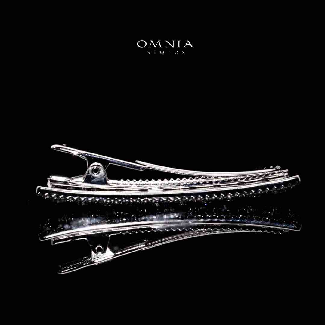 Omnia Anam White Hair Clip In 925 Silver High Quality Lab Crafted Stones - OMNIASTORES UAE