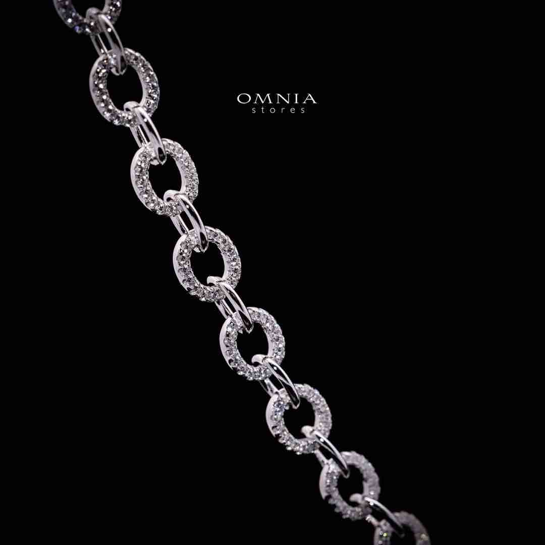 Omnia Madeeha White Pendant Necklace In 925 Silver High Quality Certified Lab Crafted Stones - OMNIASTORES UAE