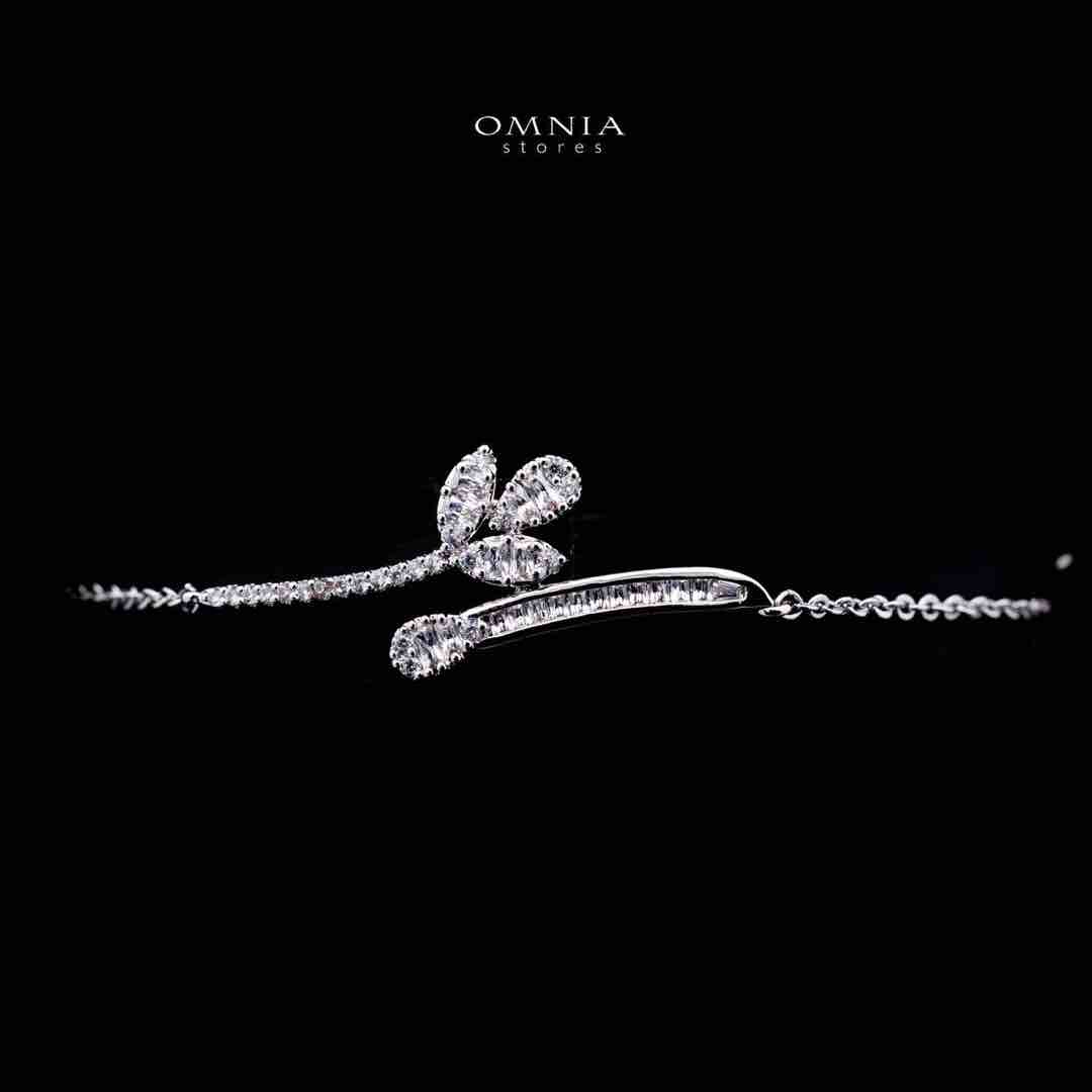 Omnia Celina Luxury White Full Set in High Quality Zircon Stone Rhodium Plated - OMNIASTORES UAE