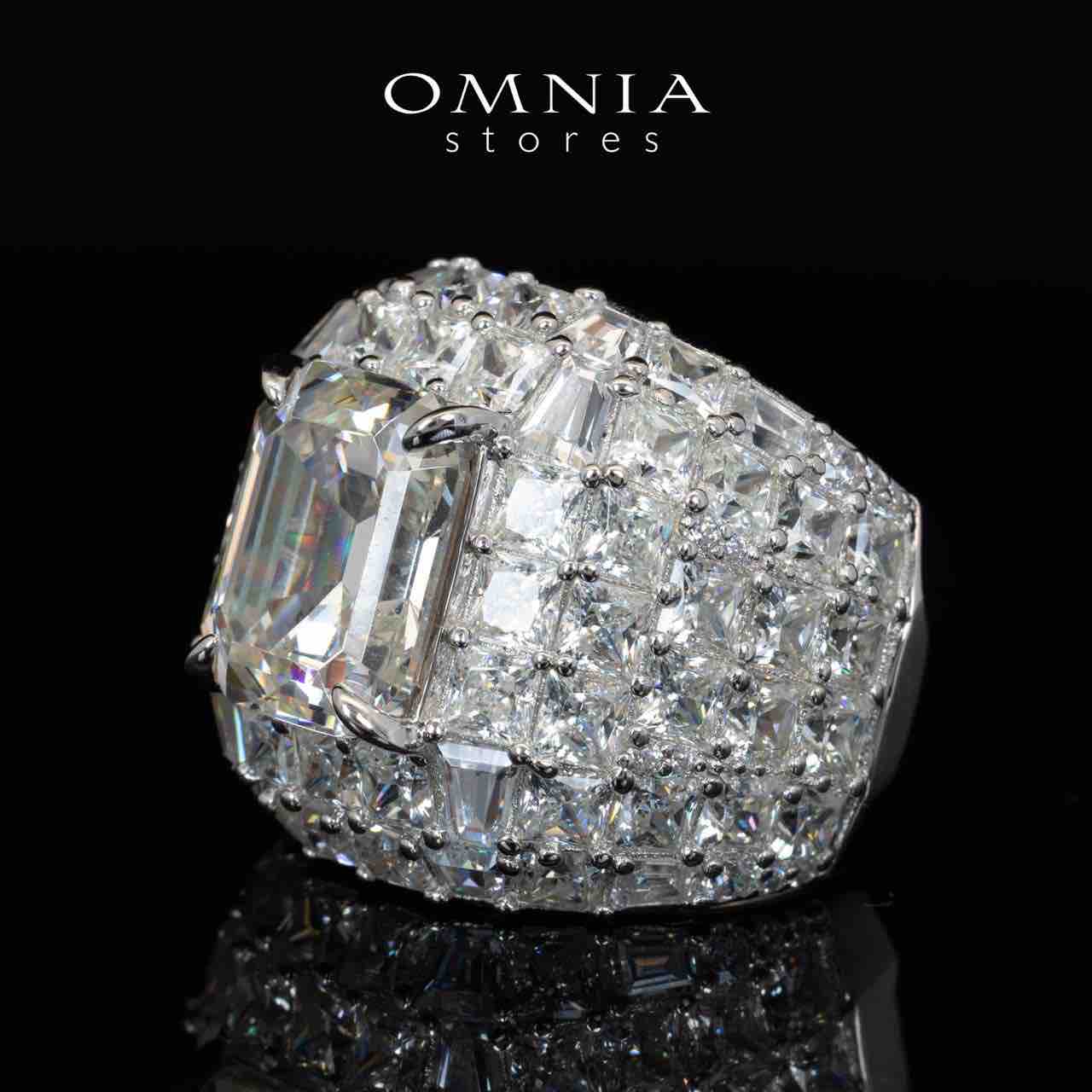 Omnia Serene White Ring With High Quality Certified Lab Crafted Stones In 925 Silver 8ct - OMNIASTORES KSA