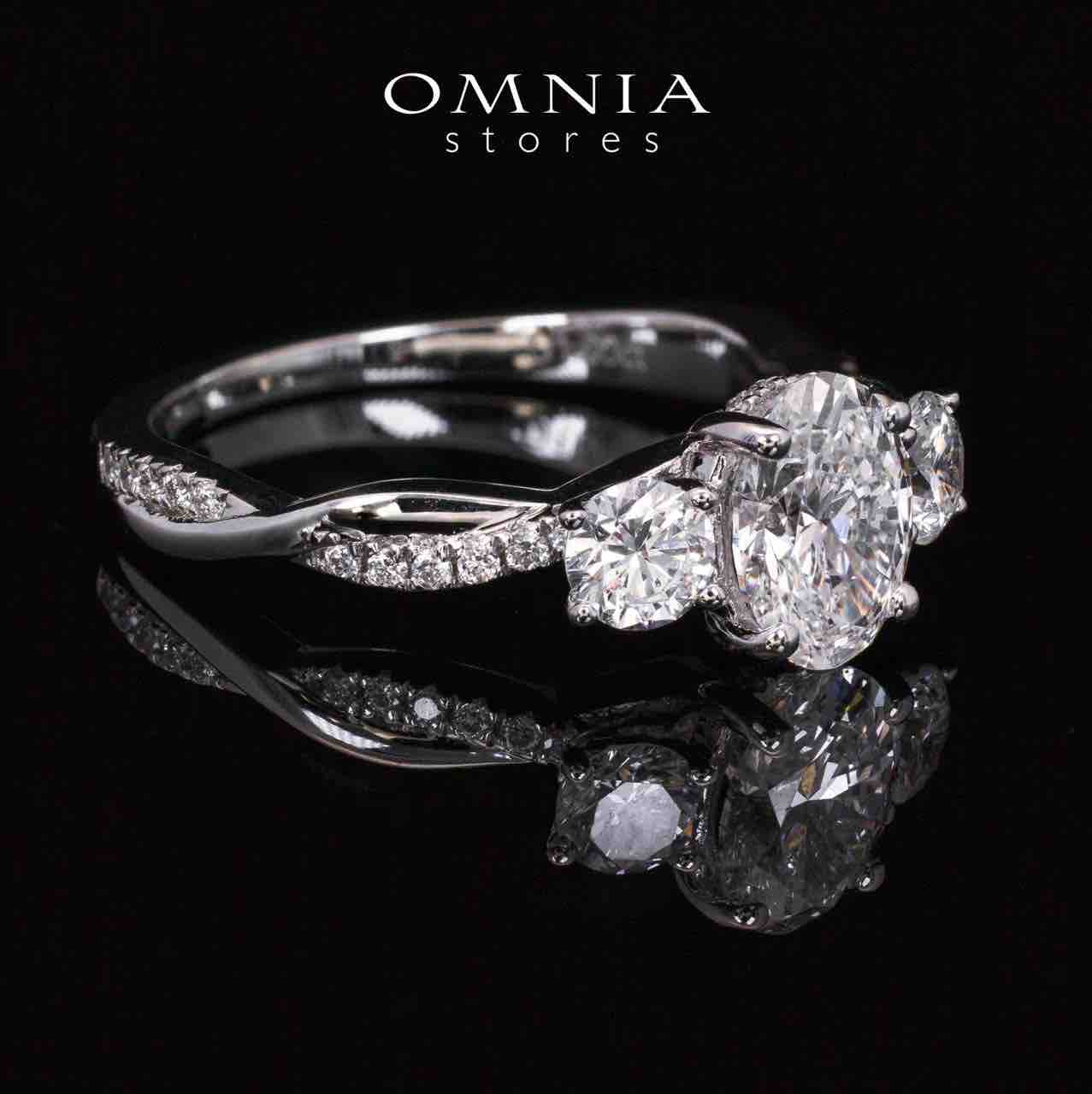 Jamyla Lab Grown With IGI Certifited D VS1 Round Brilliabt White Ring In 925 Silver 1.00ct