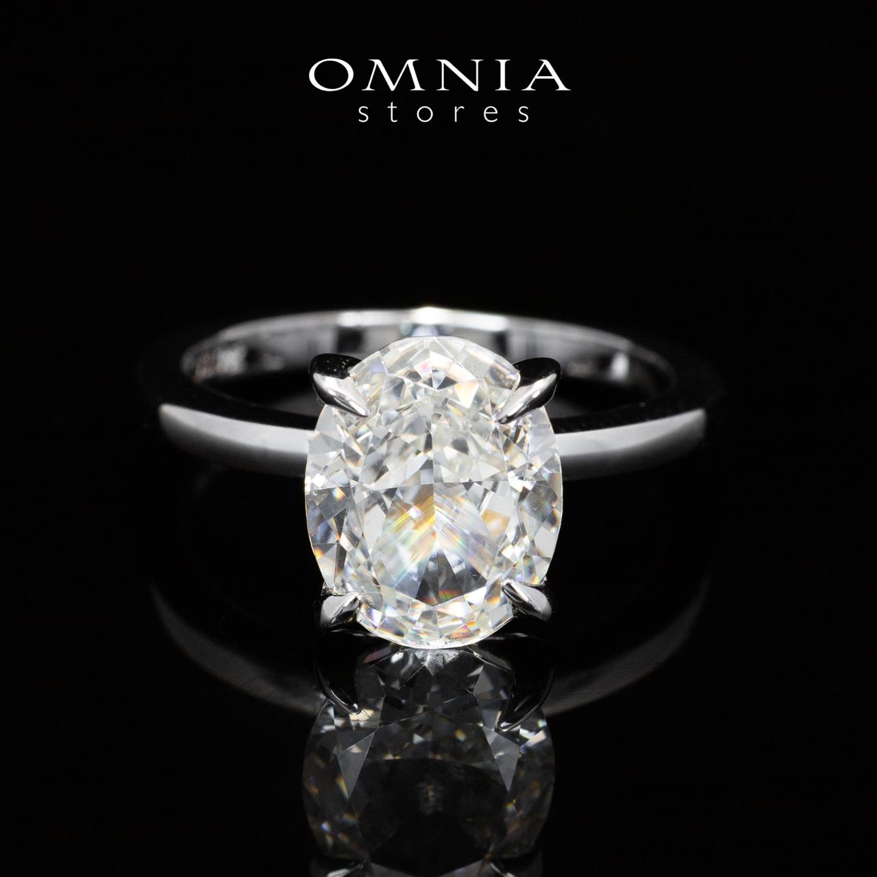 Maeva 5.02ct White Ring With Lab Crafted Stones In 925 Silver - OMNIASTORES KSA