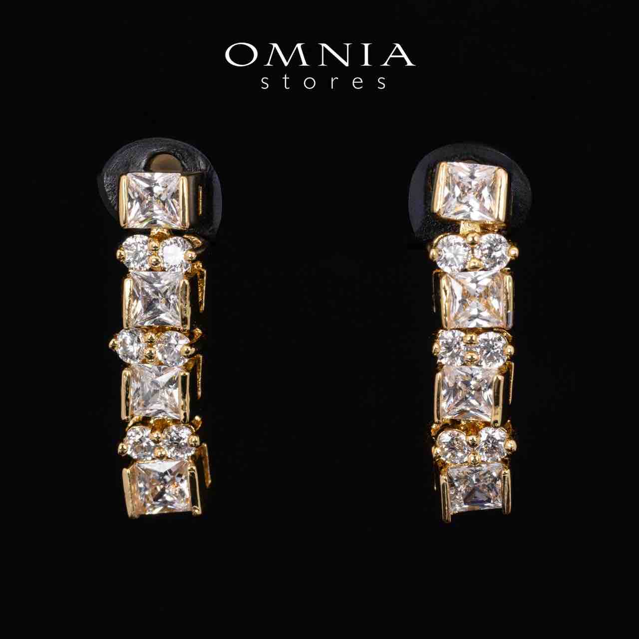 Omnia Rawda Gold Luxury Bridal Full Set With Quality Simulated Diamonds Rhodium Plated - OMNIASTORES KSA