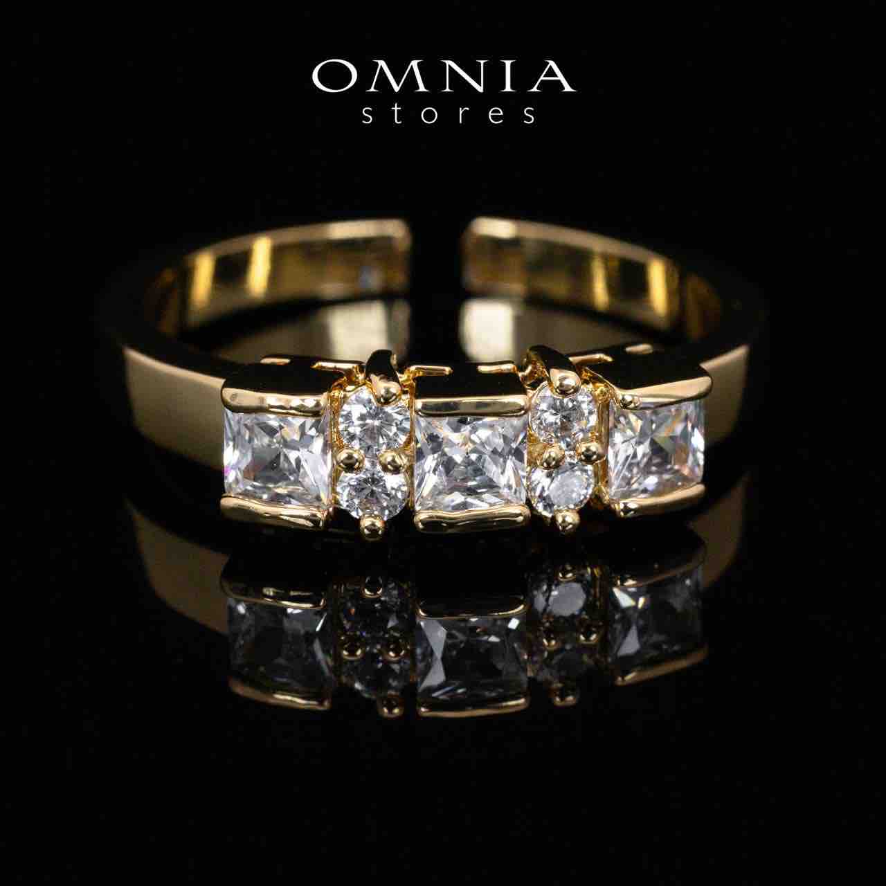 Omnia Rawda Gold Luxury Bridal Full Set With Quality Simulated Diamonds Rhodium Plated - OMNIASTORES KSA