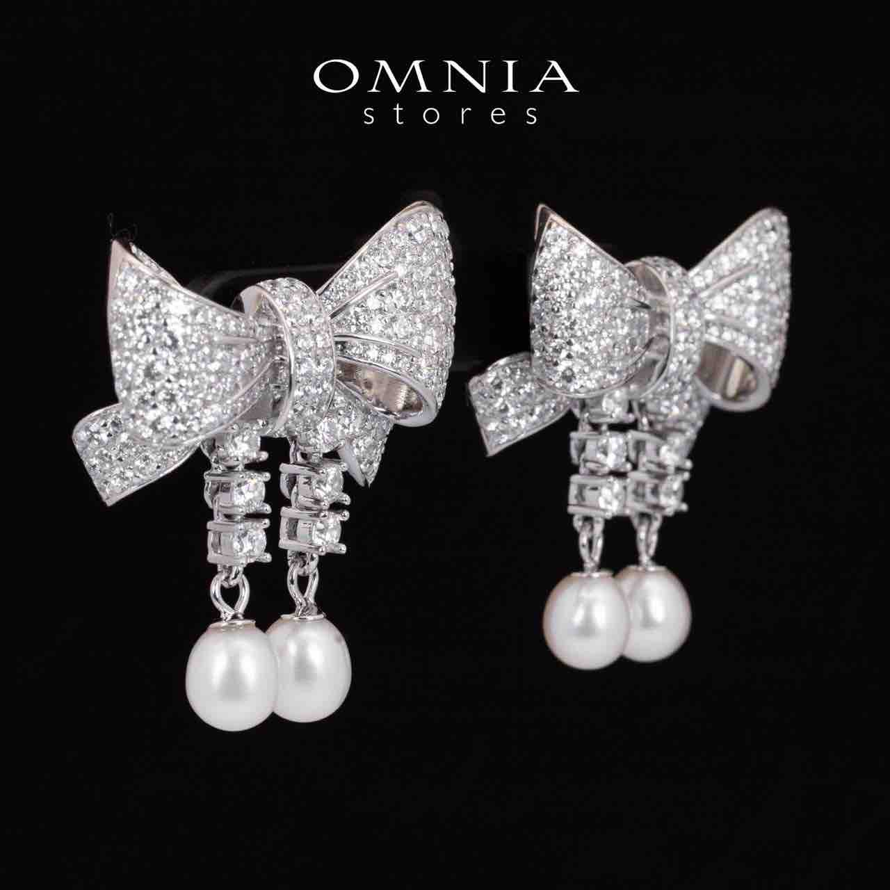 Omnia Jana Earrings 92.5 Silver High Quality Simulated diamonds - OMNIASTORES KSA