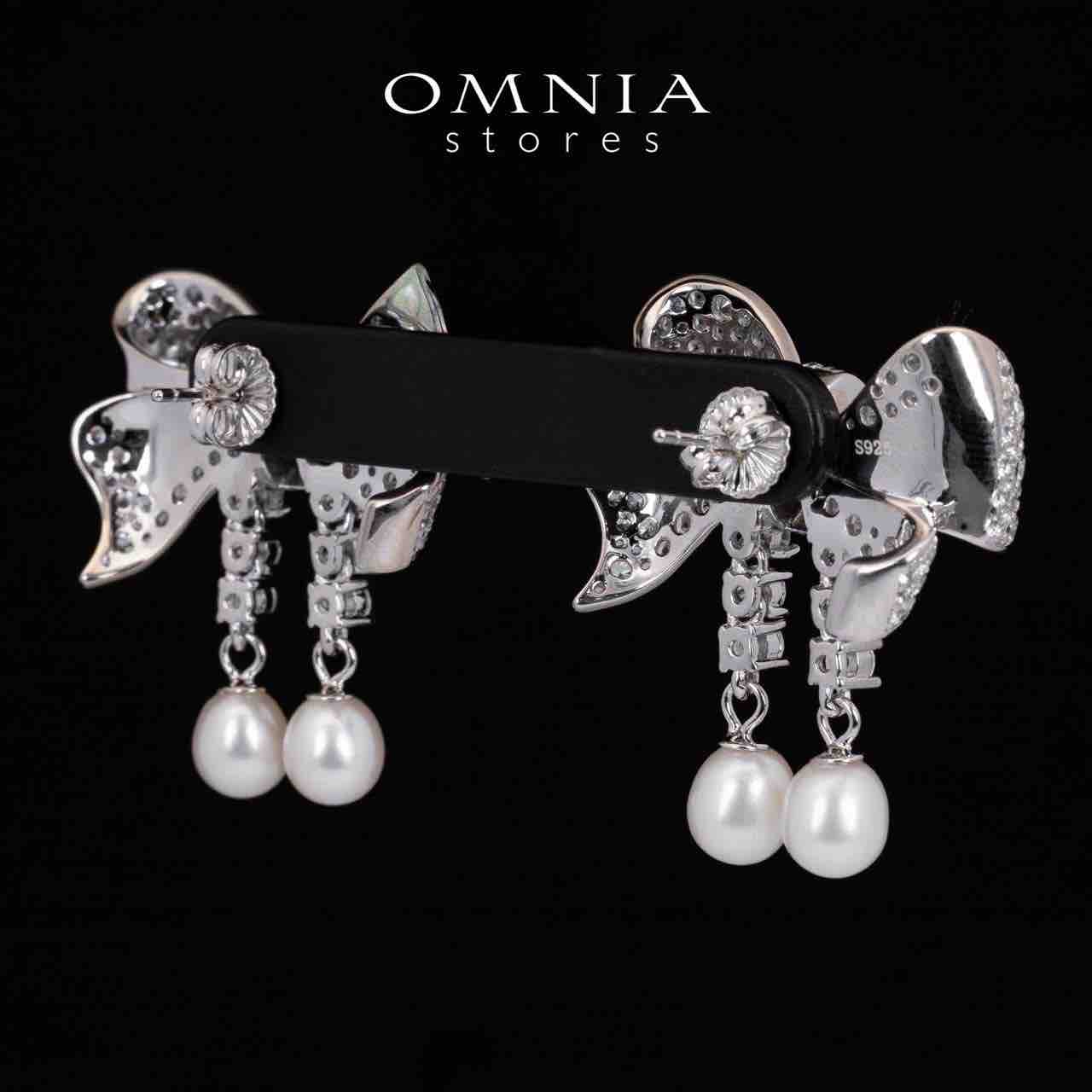 Omnia Jana Earrings 92.5 Silver High Quality Simulated diamonds - OMNIASTORES KSA