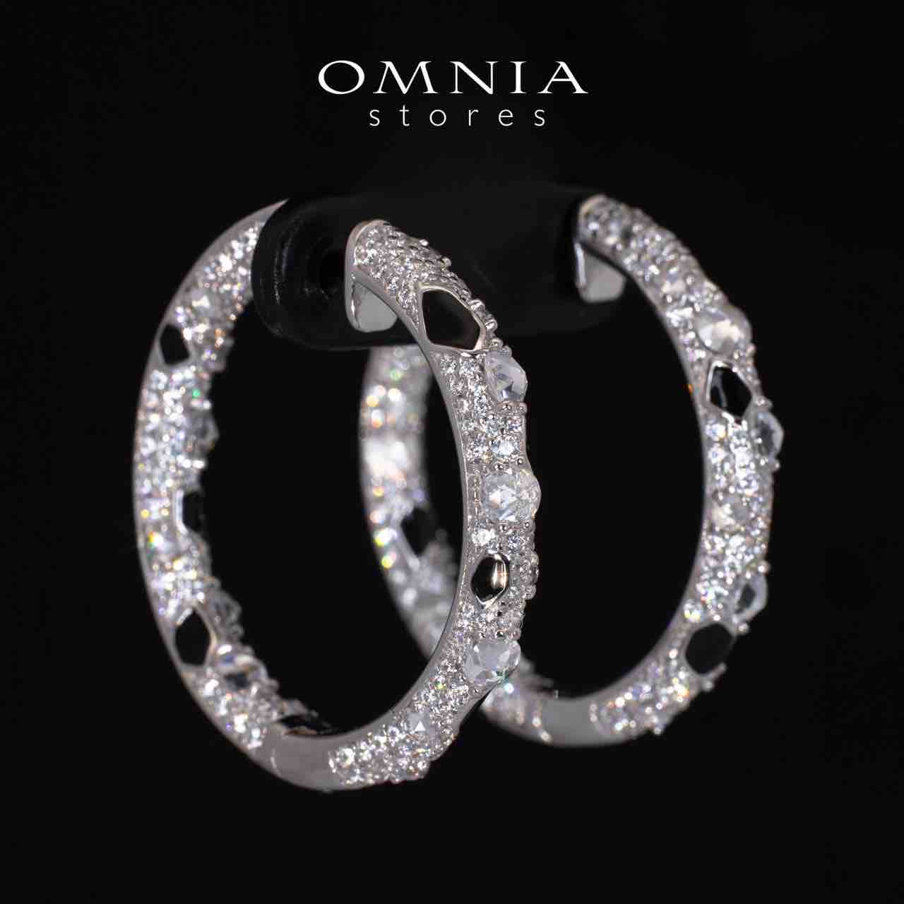 Angie White Certified Lab Crafted Hoop Earrings With High Quality 925 Silver