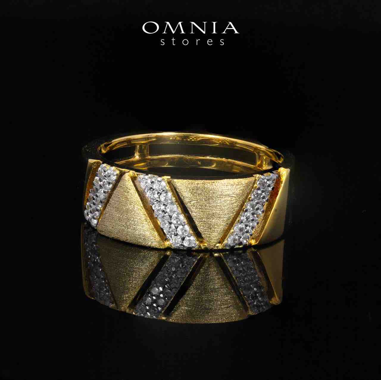 Brielle Gold Plated Luxury Bridal Full Set in 925 Silver High Quality Simulated Diamonds - OMNIASTORES KSA