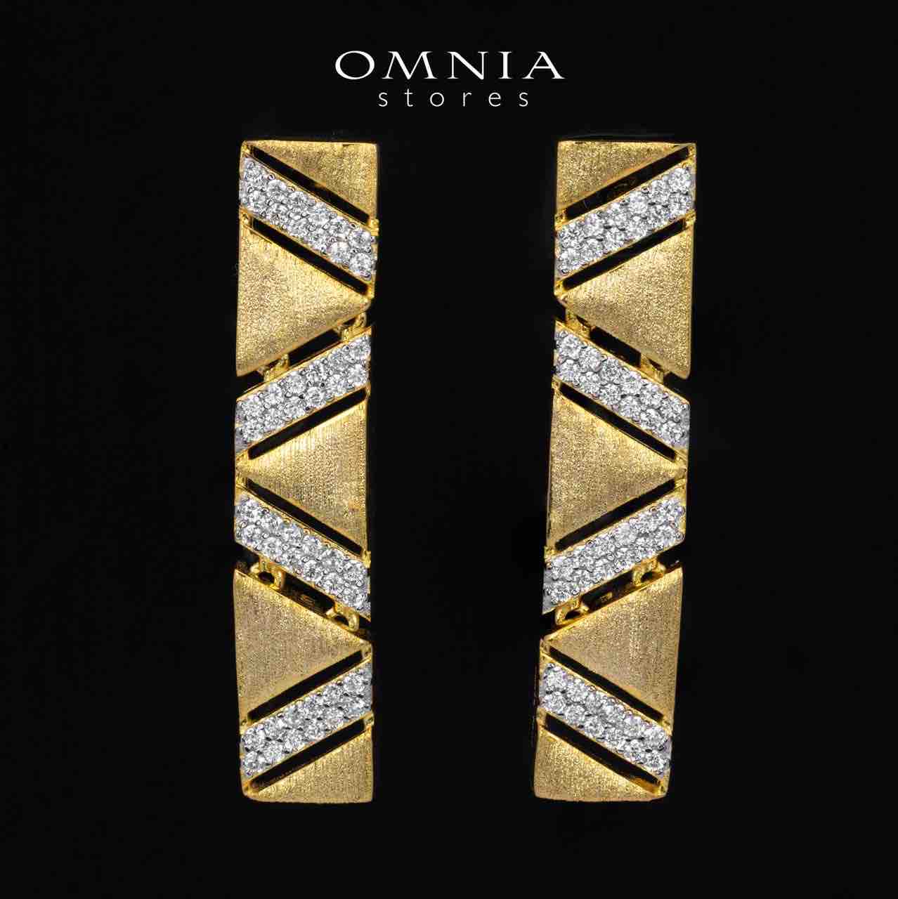 Brielle Gold Plated Luxury Bridal Full Set in 925 Silver High Quality Simulated Diamonds - OMNIASTORES KSA