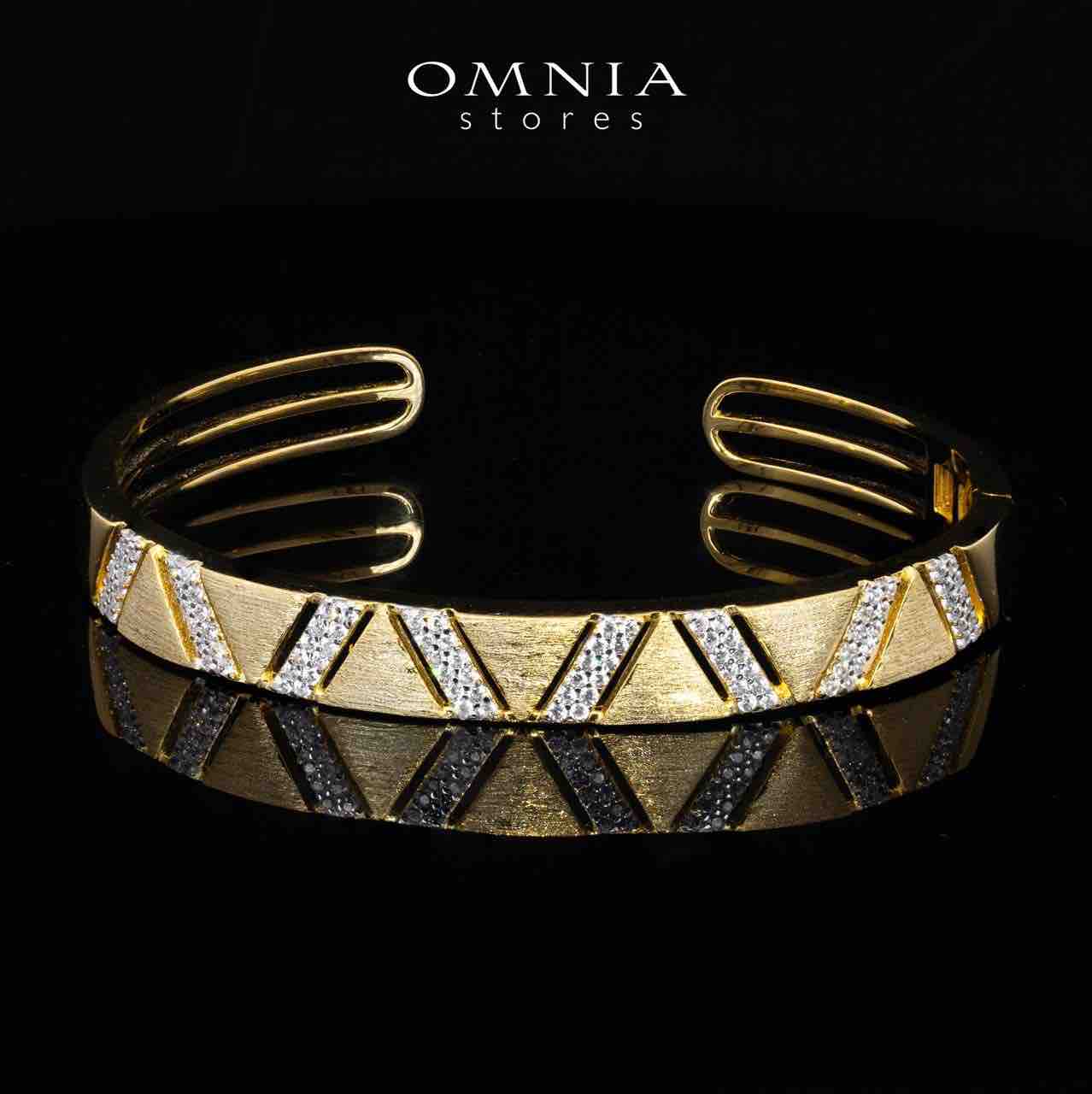 Brielle Gold Plated Luxury Bridal Full Set in 925 Silver High Quality Simulated Diamonds - OMNIASTORES KSA