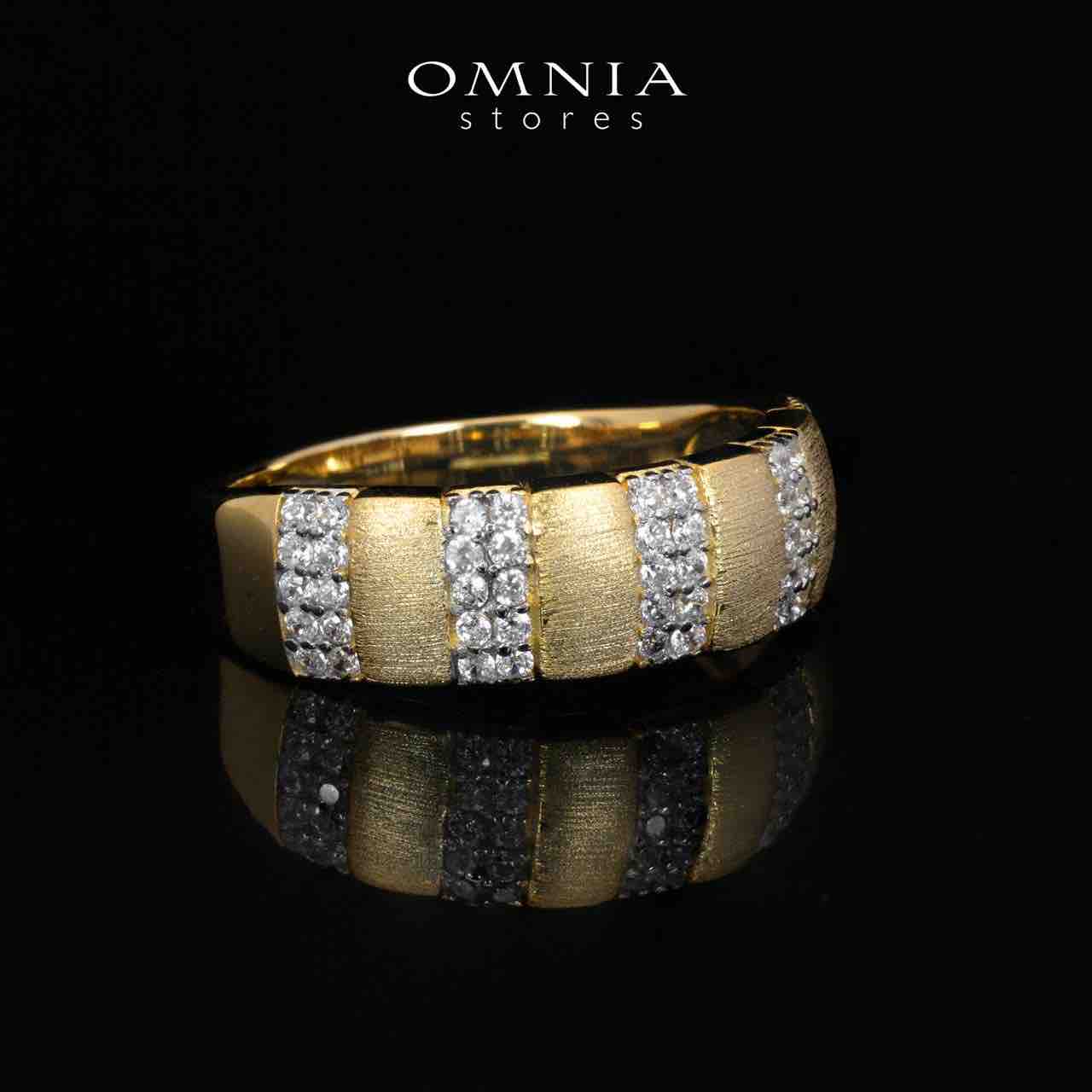 Melanie Gold Plated Luxury Bridal Full Set in 925 Silver High Quality Simulated Diamonds - OMNIASTORES KSA