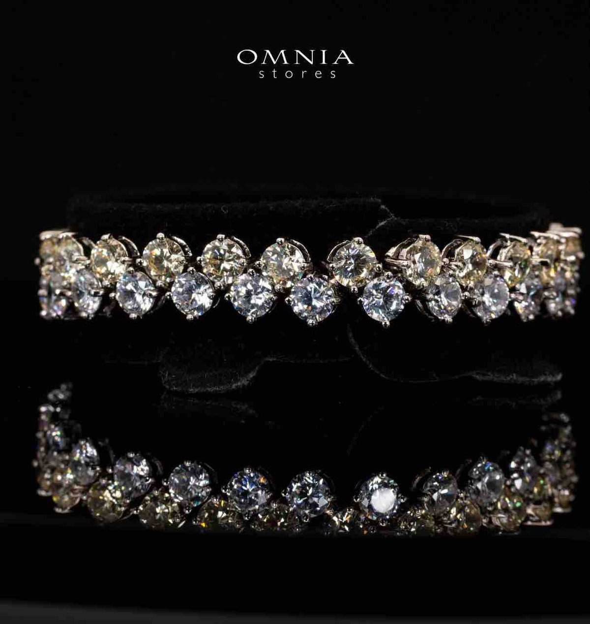 Hessa Yellow and Whte Luxury Bridal Full Set in High Quality Simulated Diamonds - OMNIASTORES KSA