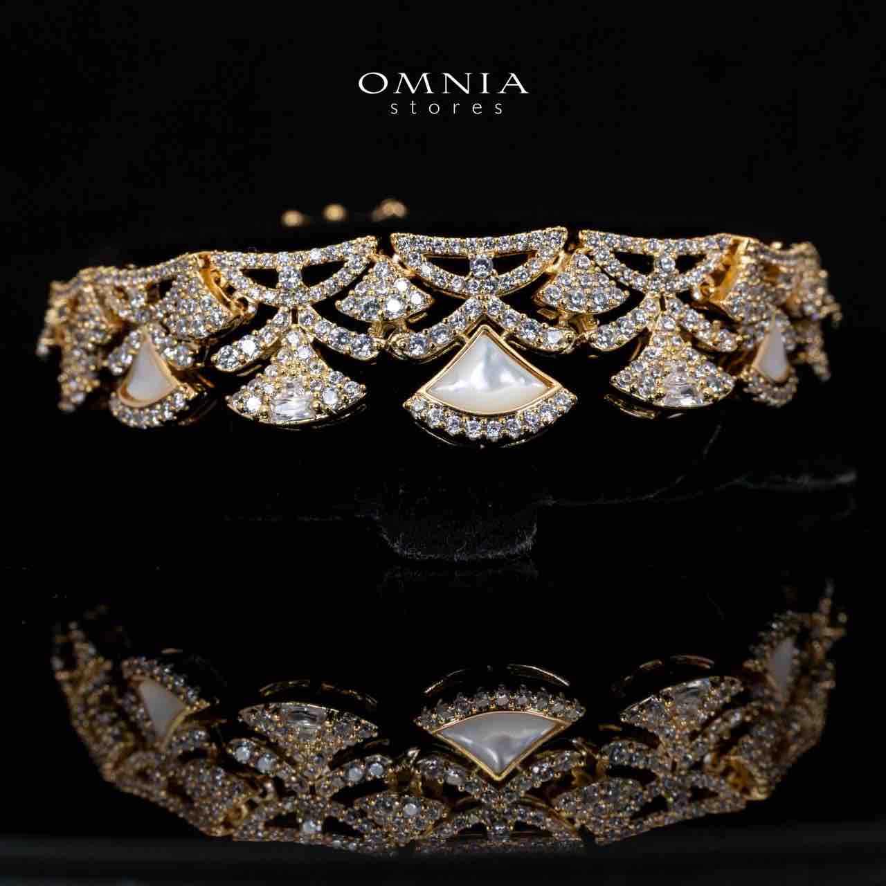 Bita Gold Luxury Bridal Full Set in High Quality Zircon Stone in Rhodium Plated - OMNIASTORES KSA