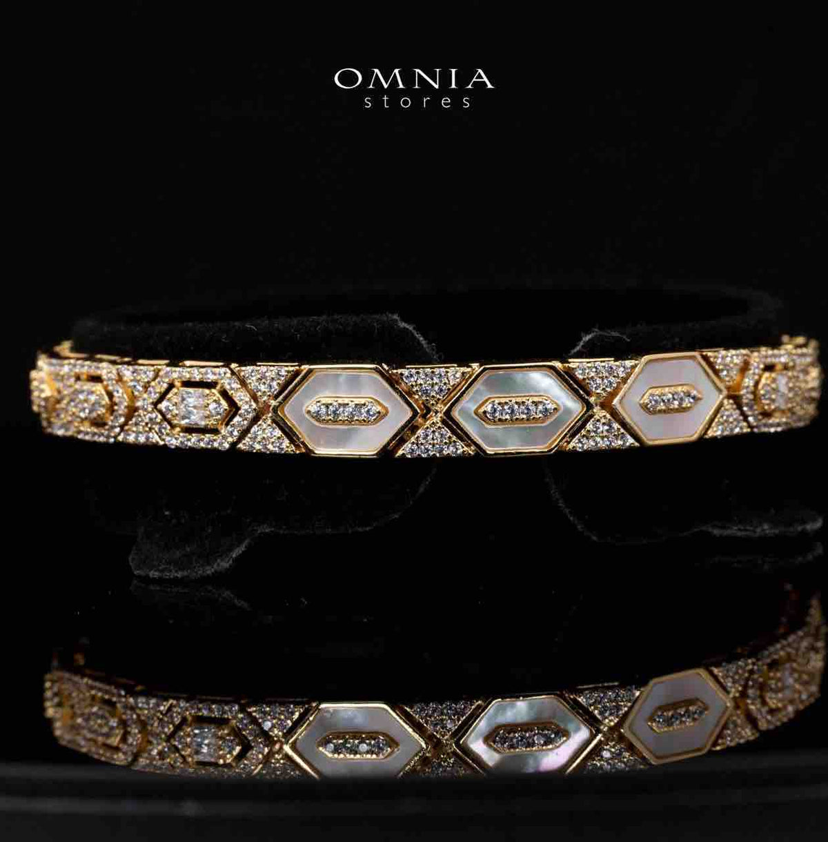 Raya Gold Luxury Bridal Full Set Accessories in High Quality Zircon Stone in Rhodium Plated - OMNIASTORES KSA