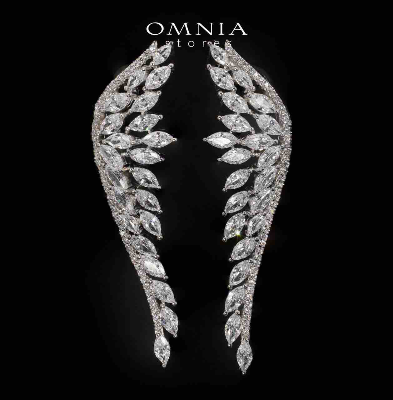 Claire White Bridal Full Set in 925 Silver High Quality Simulated Diamonds - OMNIASTORES KSA