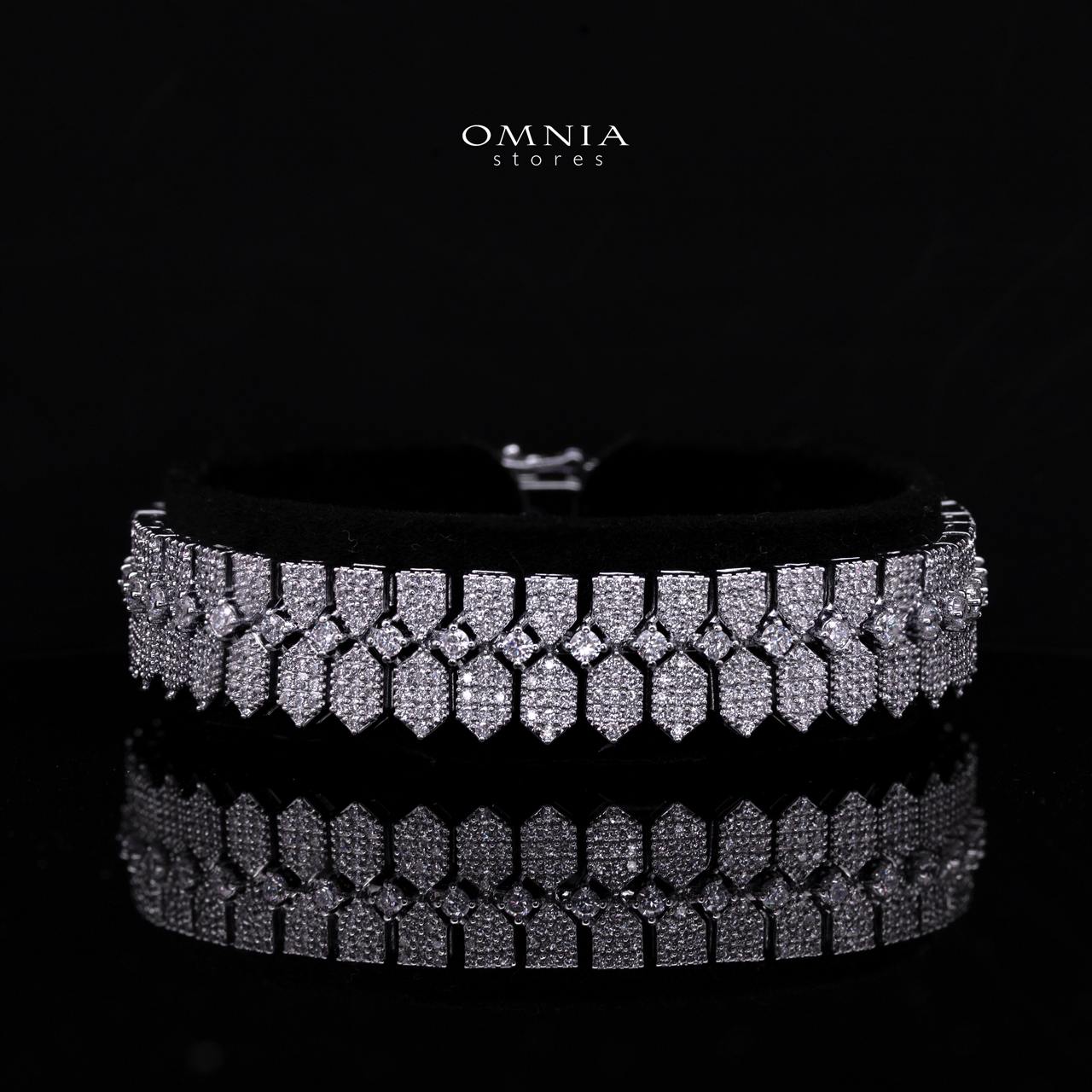 Jessica White Luxury Bridal Full Set in High Quality Rhodium Plated Zircon Stones