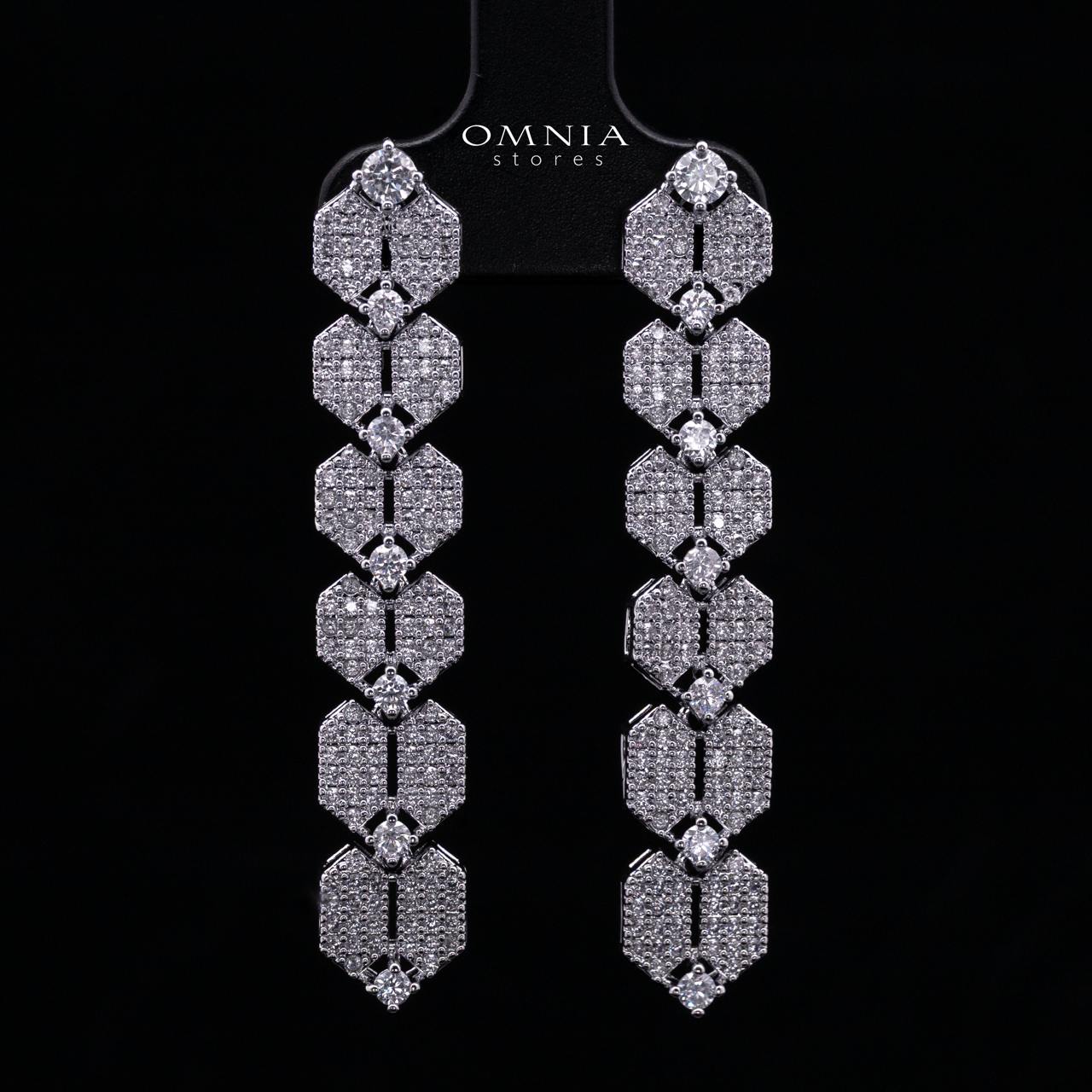 Jessica White Luxury Bridal Full Set in High Quality Rhodium Plated Zircon Stones