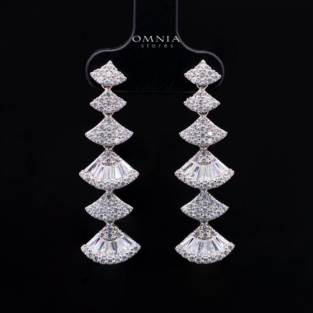 Omnia Keti Luxury Bridal White Full Set In High Quality Zircon Stone Rhodium Plated - OMNIASTORES KSA