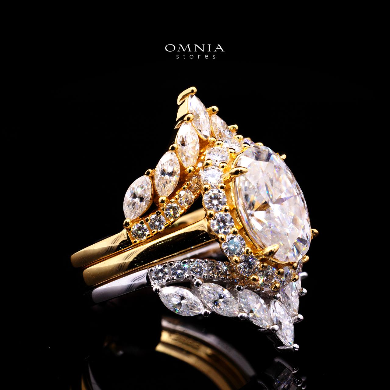 Vittoria Royal Moissanite Ring – 8x12mm Oval Lab-Grown White Moissanite 925 Sterling Silver