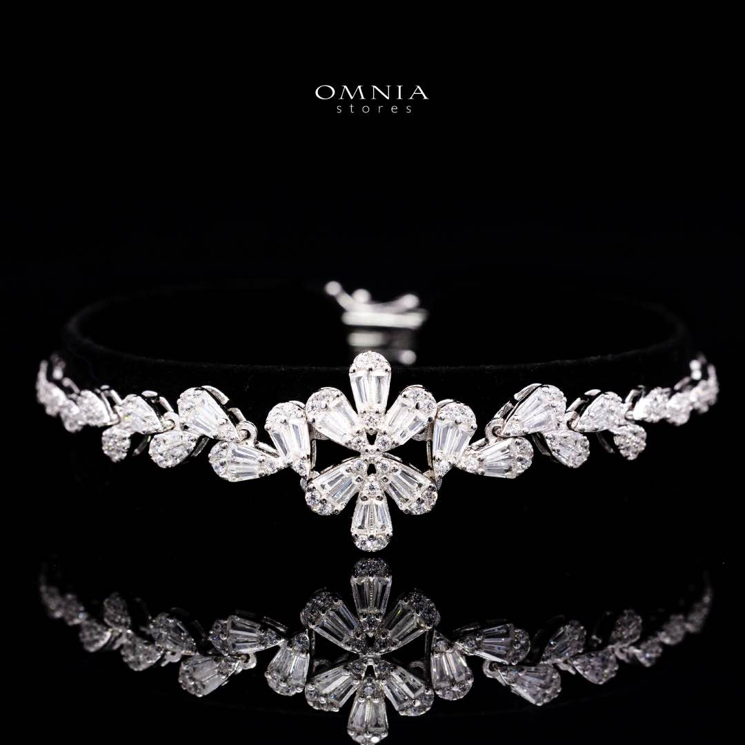 Omnia Iffat White Bridal Full Set in 925 Silver High Quality Simulated Diamonds - OMNIASTORES KSA