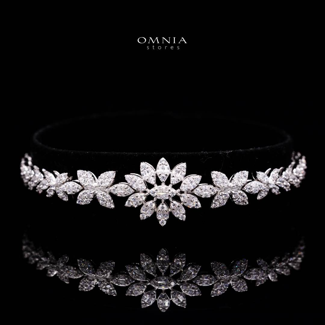 Laynah White Bridal Full Set – Premium Rhodium Plated with High-Quality Zircon Stones - OMNIASTORES KSA