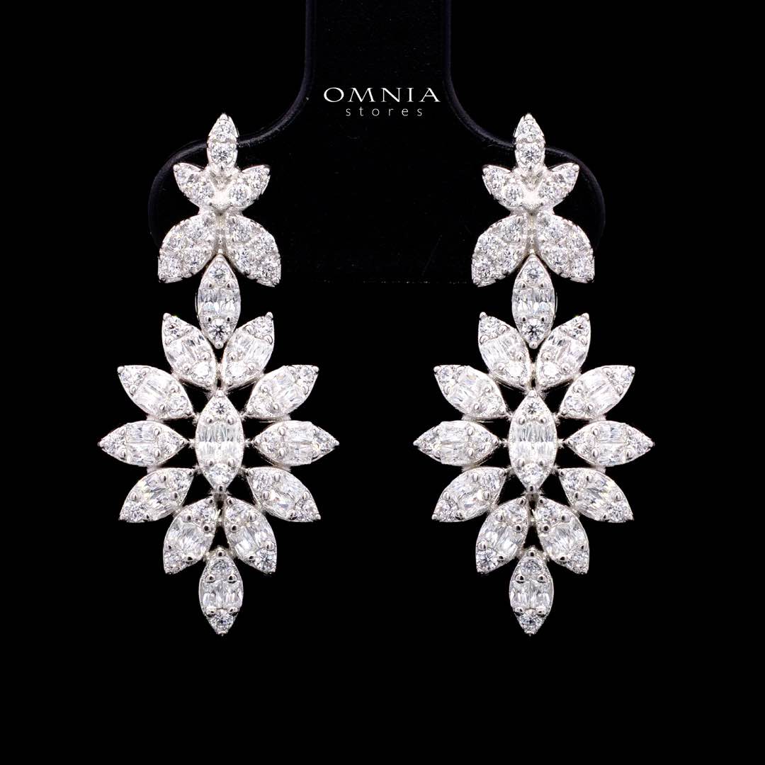 Laynah White Bridal Full Set – Premium Rhodium Plated with High-Quality Zircon Stones - OMNIASTORES KSA