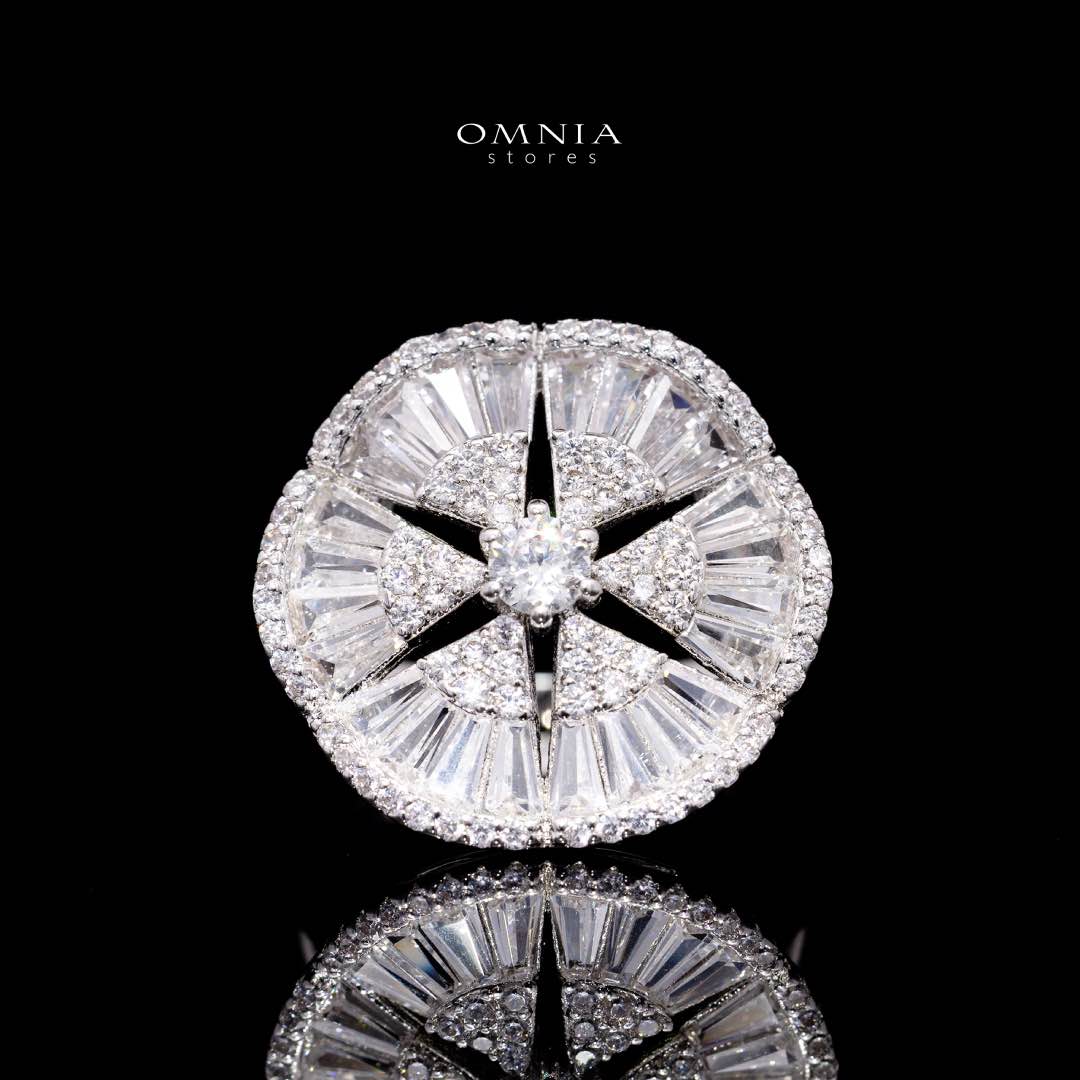 Sumaya White Bridal Full Jewelry Set – High Quality Zircon Stone Premium Rhodium-Plated - OMNIASTORES KSA