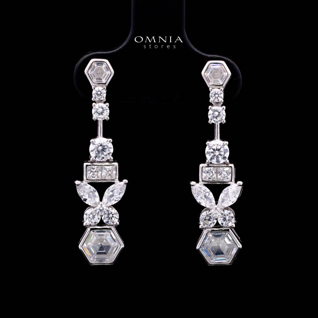 Omnia Nudhar White Bridal Full Set in 925 Silver High Quality Simulated Diamonds - OMNIASTORES KSA