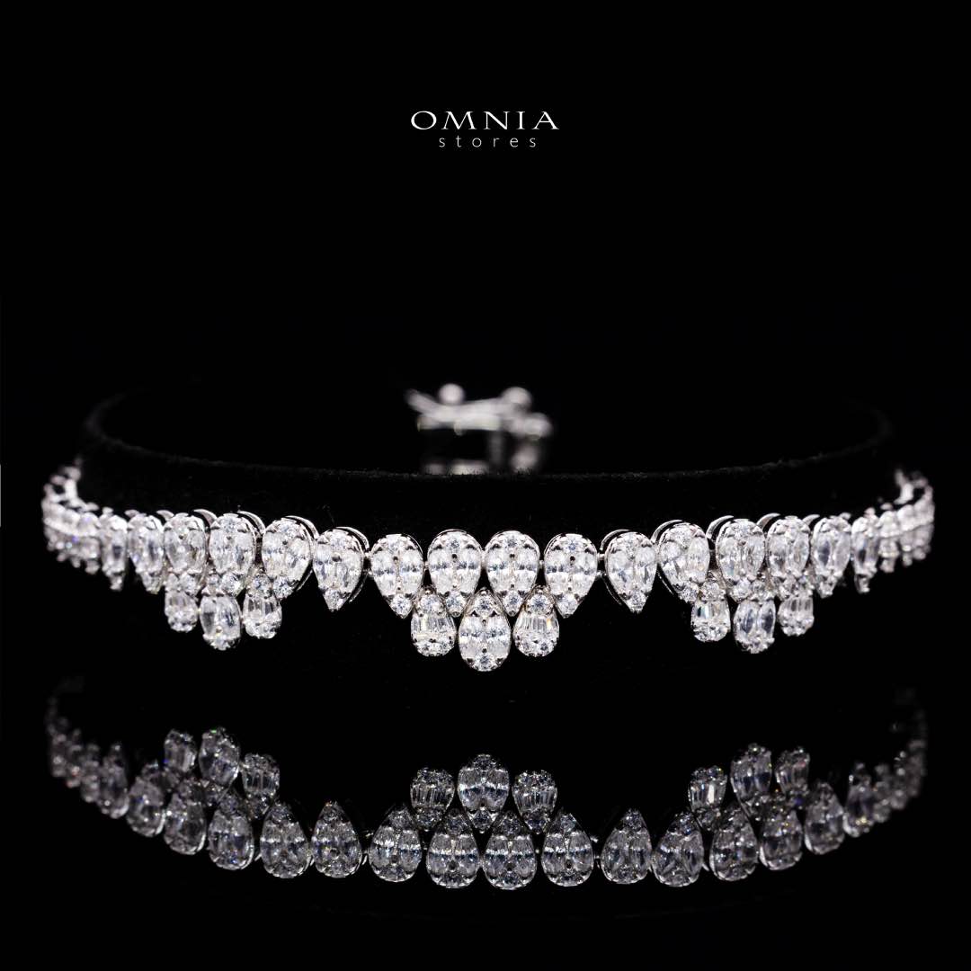 Omnia Lubaba White Bridal Full Set in 925 Silver High Quality Simulated Diamonds - OMNIASTORES KSA