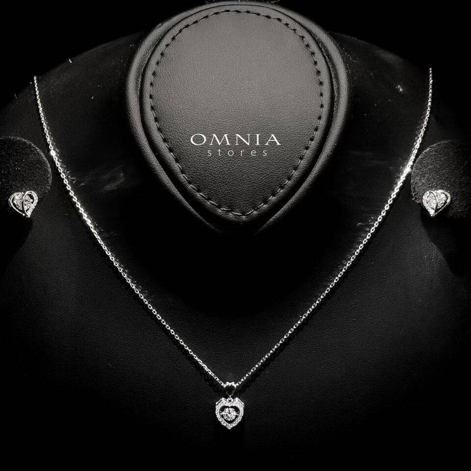 Omnia Layla White Set in 92.5 Silver with High-Quality Moissanite Stone - OMNIASTORES UAE