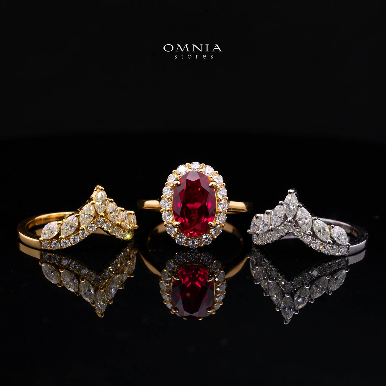 Vittoria Lab-Grown Ruby Moissanite Ring with GRC Certificate – Oval 8x12mm, 925 Sterling Silver