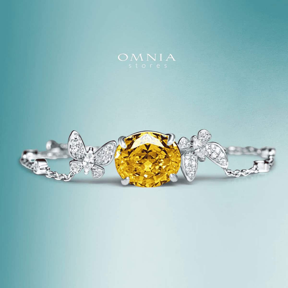Omnia Maysun Bracelet In 92.5 Silver High Quality Simulated Diamonds - OMNIASTORES UAE