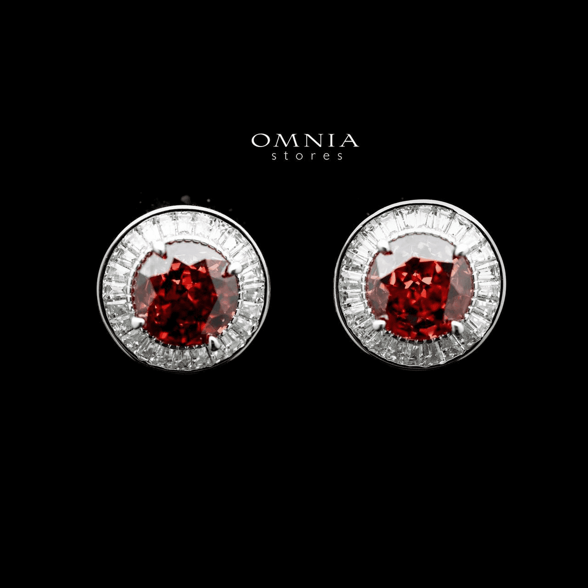 Omnia Sanaa Set in 92.5 Silver with High Quality Iced Cut Stone - OMNIASTORES UAE