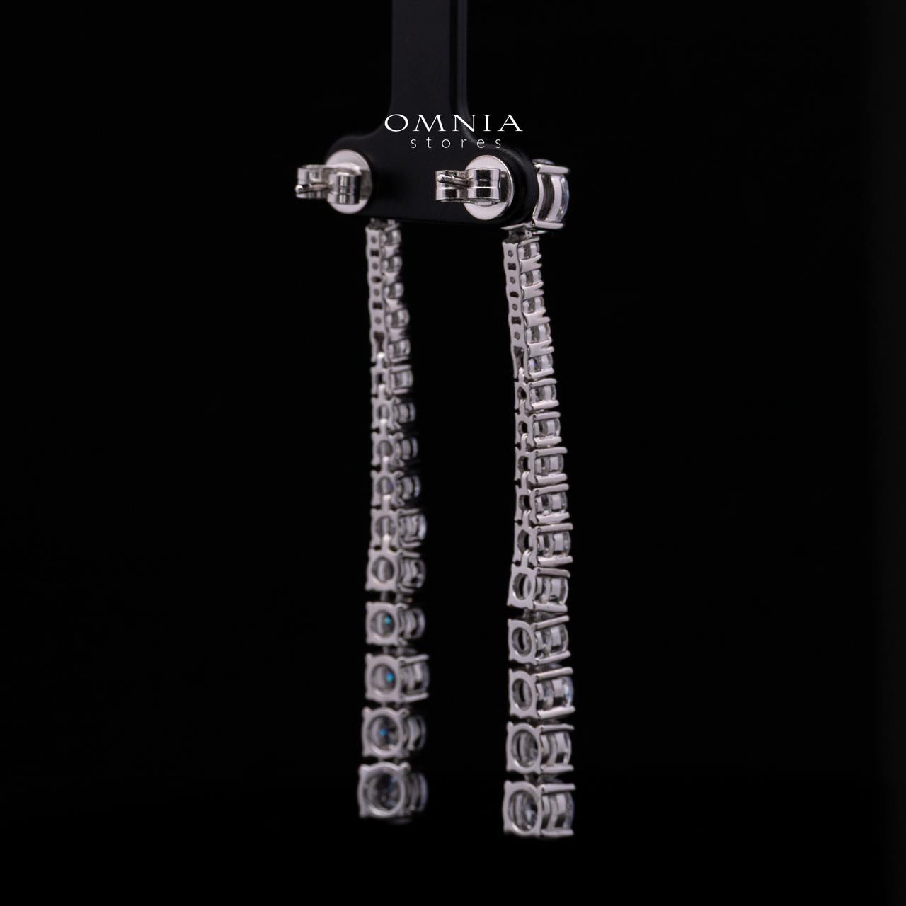 Adaline Drop Earrings — 925 Sterling Silver with Premium Simulated Diamonds - OMNIASTORES KSA