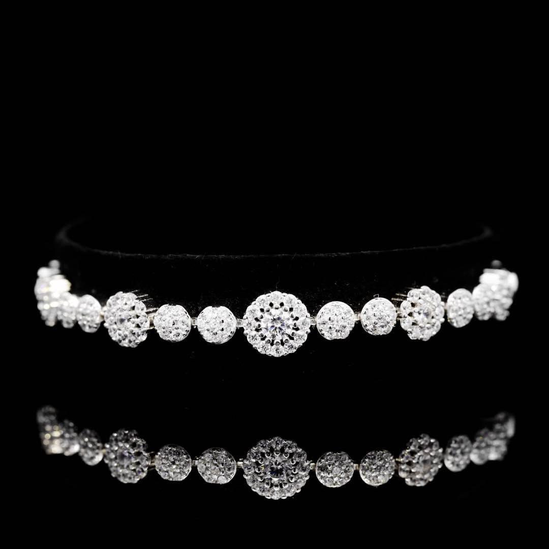 Omnia Salha White Bridal Full Set in 925 Silver High Quality Simulated Diamonds - OMNIASTORES KSA