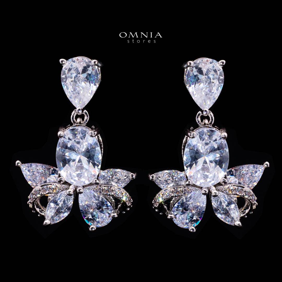 Omnia Muna White Bridal Full Set in High Quality Simulated Diamonds - OMNIASTORES KSA