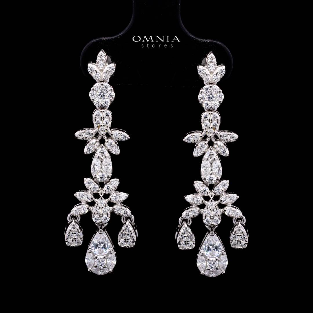 Bonnie White Bridal Full Set in 925 Silver High Quality Simulated Diamonds