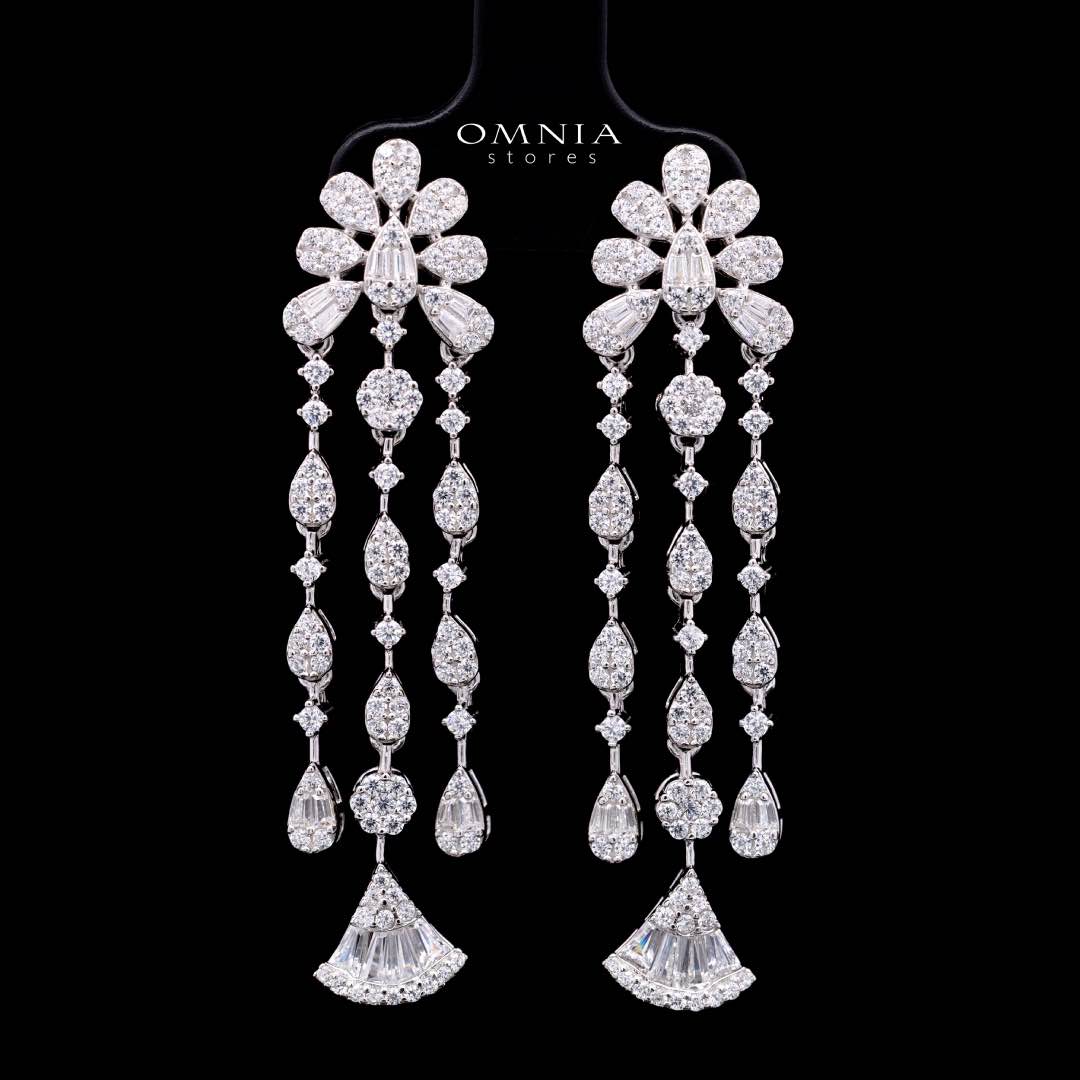 Omnia Rimal White Bridal Full Set in 925 Silver with High Quality Simulated Diamonds - OMNIASTORES KSA