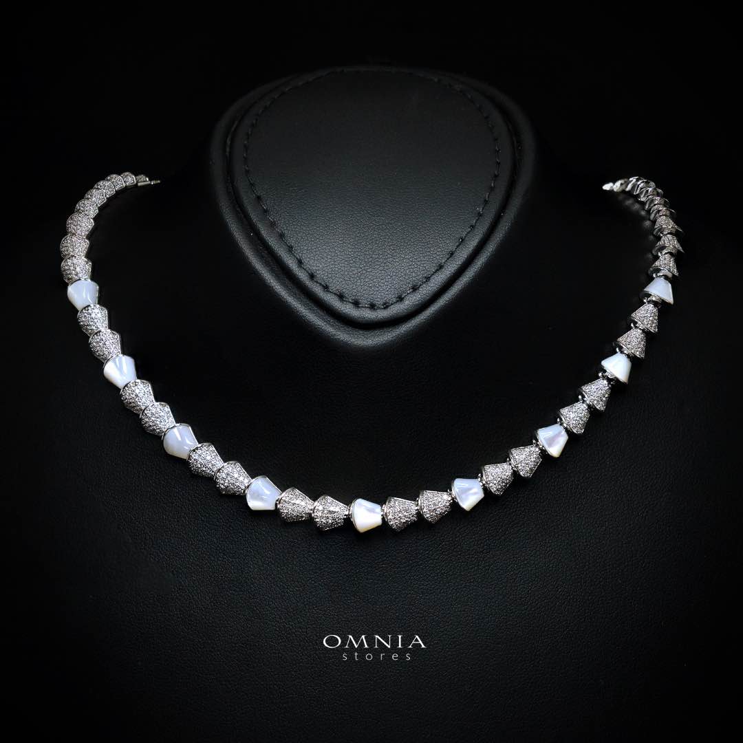 Omnia Sanya White Luxury Bridal Full Set in High Quality Zircon Stone Rhodium Plated - OMNIASTORES KSA