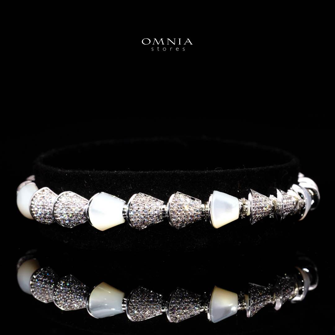 Omnia Sanya White Luxury Bridal Full Set in High Quality Zircon Stone Rhodium Plated - OMNIASTORES KSA