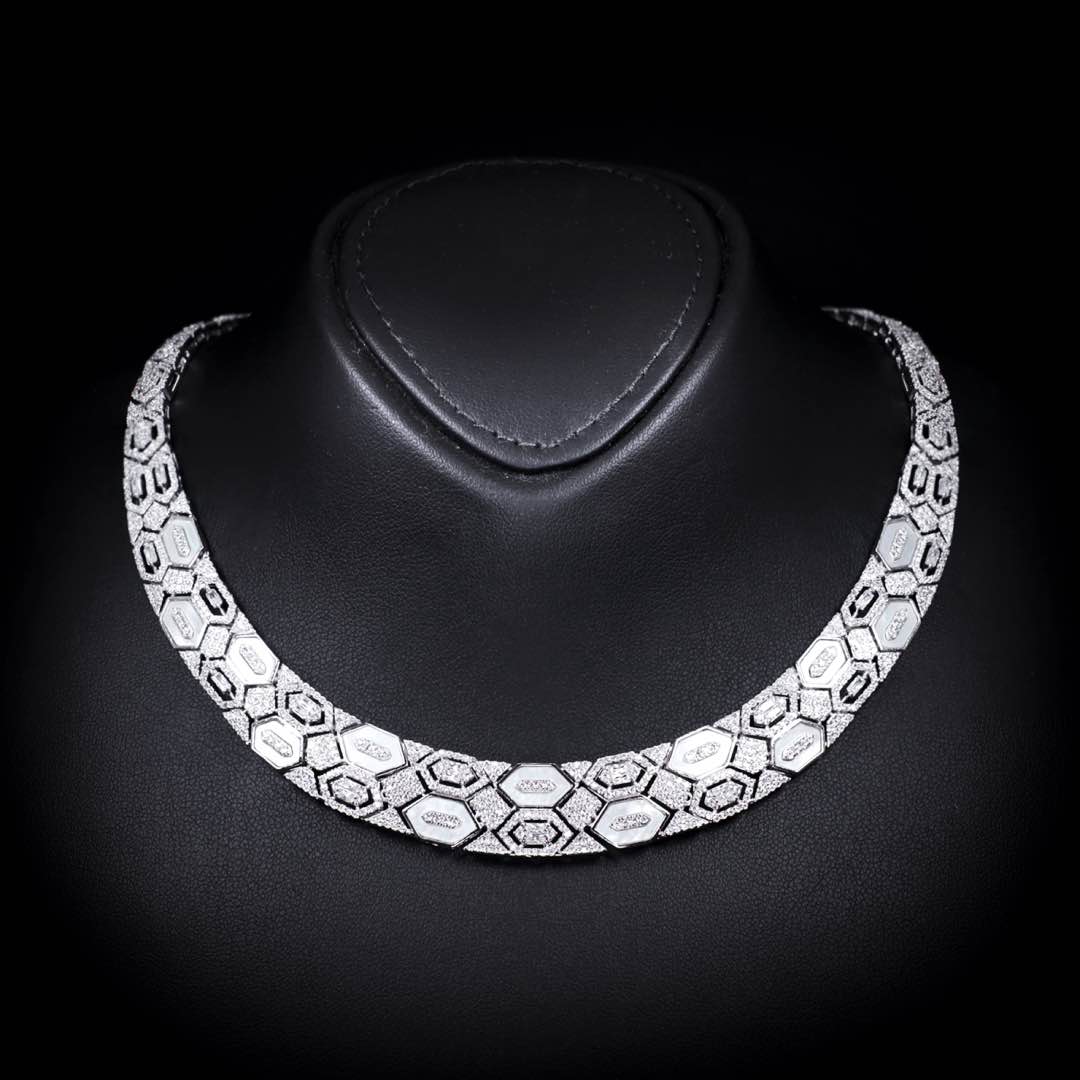 Omnia Raya Bridal Full Set Accessories in High Quality Zircon Stone Premium Rhodium Plated - OMNIASTORES KSA