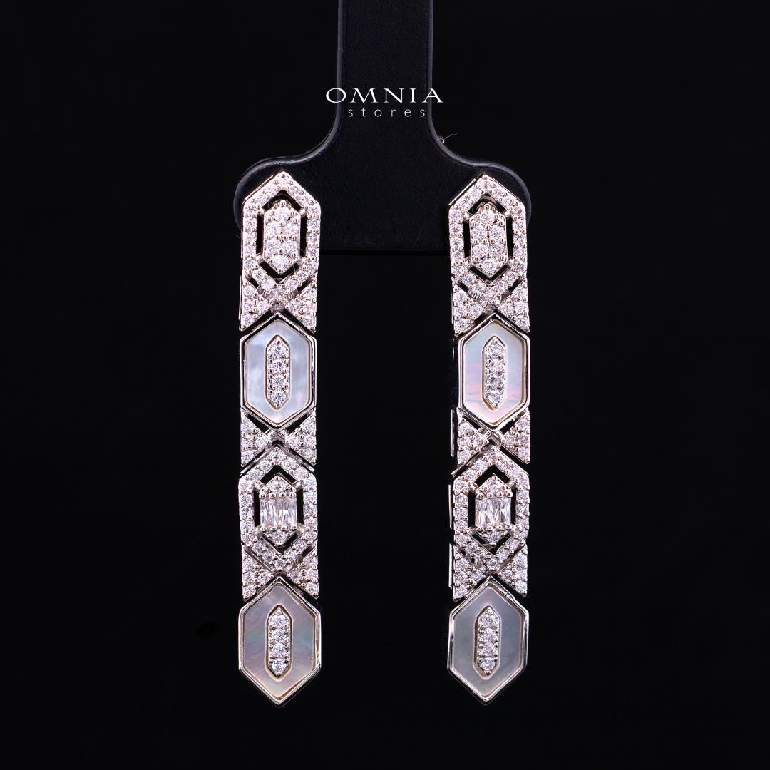Omnia Raya Bridal Full Set Accessories in High Quality Zircon Stone in Rhodium Plated - OMNIASTORES KSA