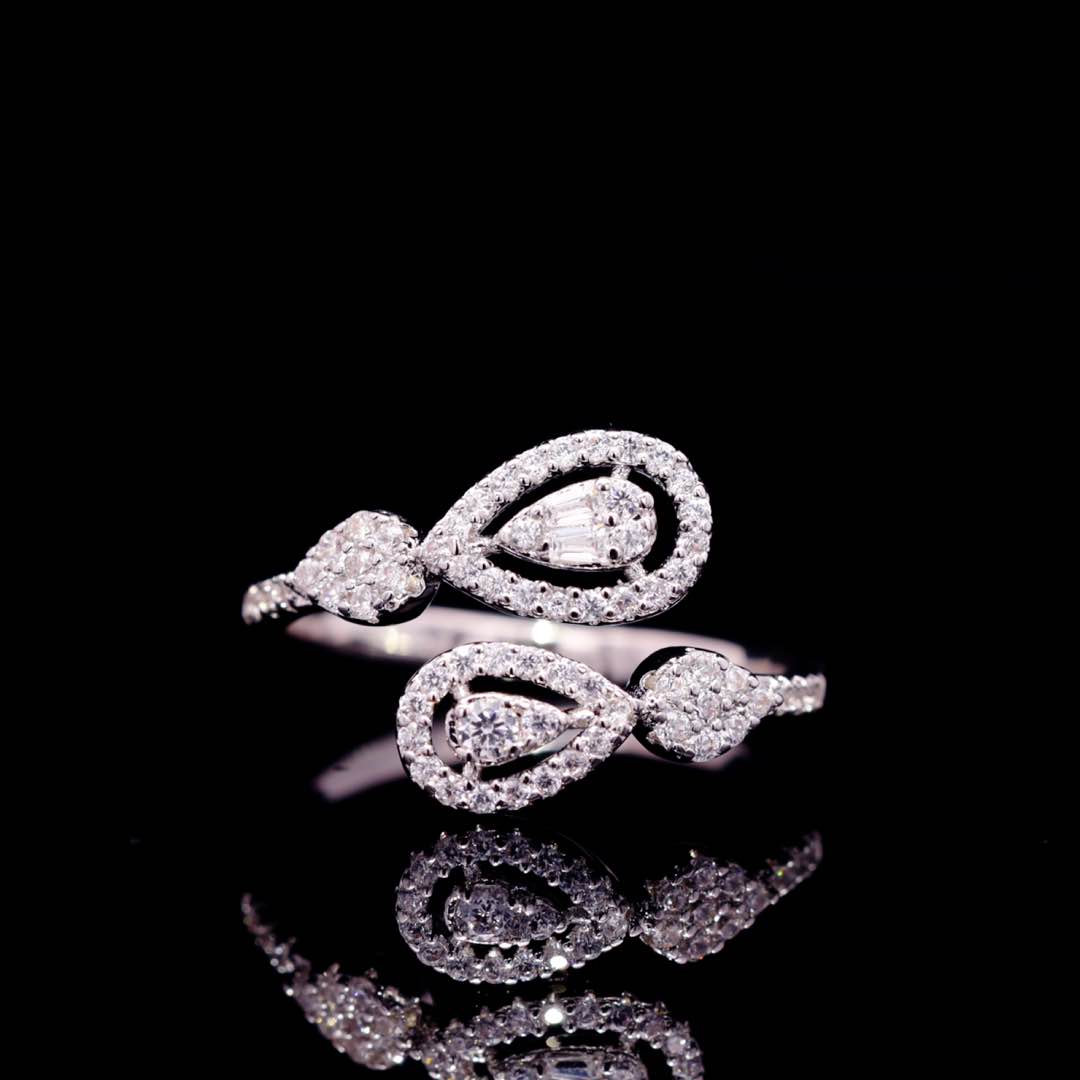 Omnia Kanzah Luxury Bridal White Full Set in High Quality Zircon Stone Premium Rhodium Plated - OMNIASTORES KSA