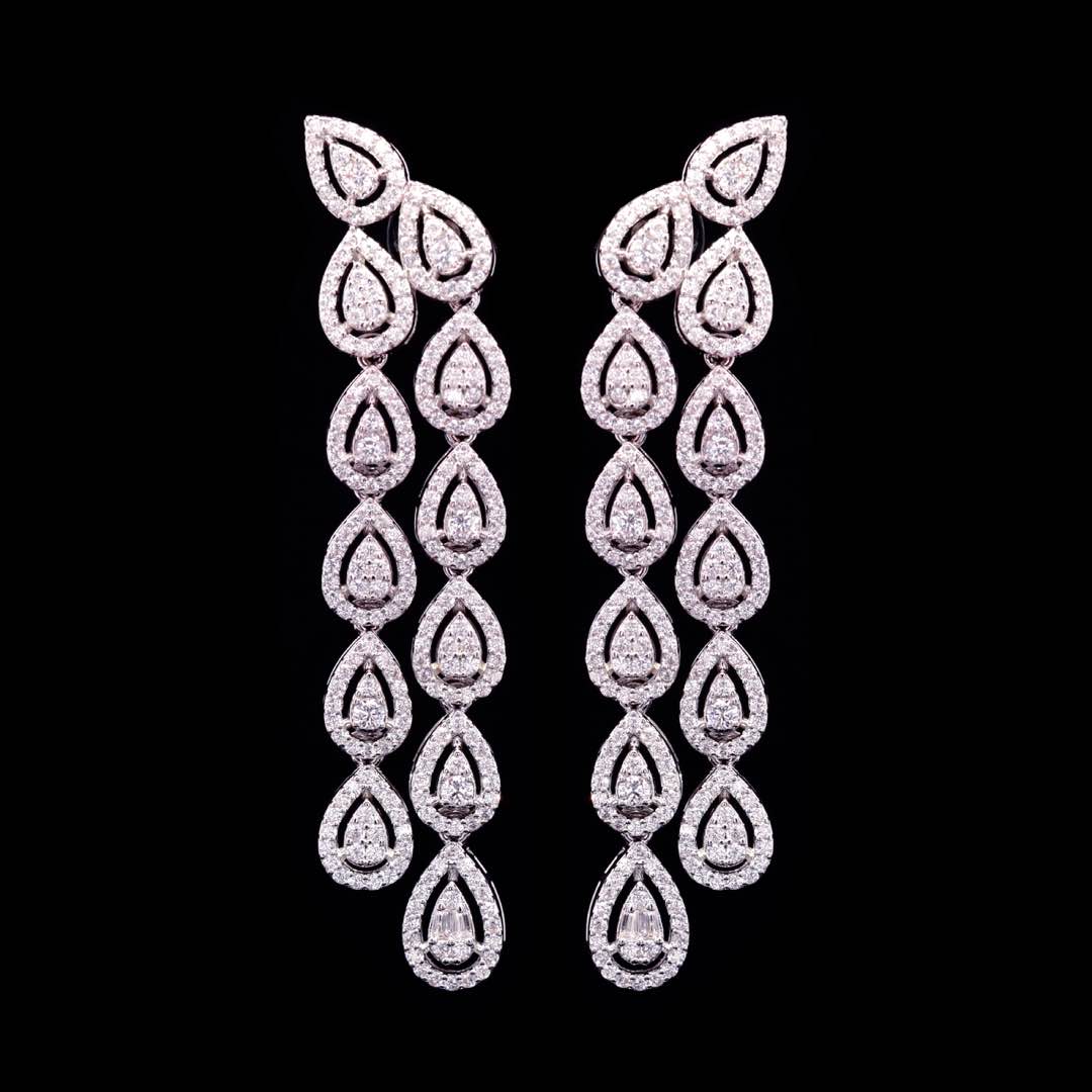 Omnia Kanzah Luxury Bridal White Full Set in High Quality Zircon Stone Premium Rhodium Plated - OMNIASTORES KSA